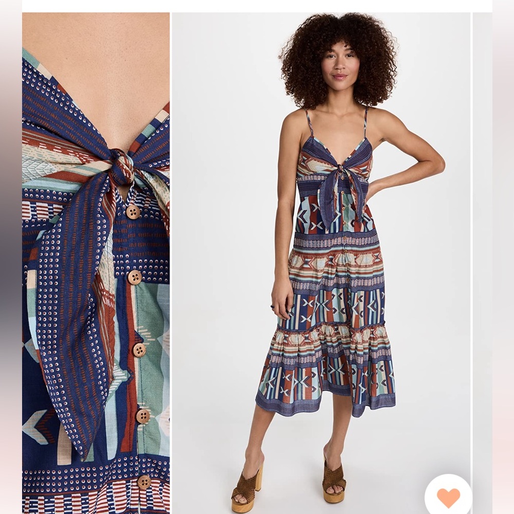 XS - Veronica Beard Abilene Dress Multicolor Print Maxi Dress - New Never Worn